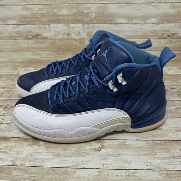 Air Jordan 12 Retro Indigo DB5595-404 Legend Blue Basketball Shoes Men's Size 11