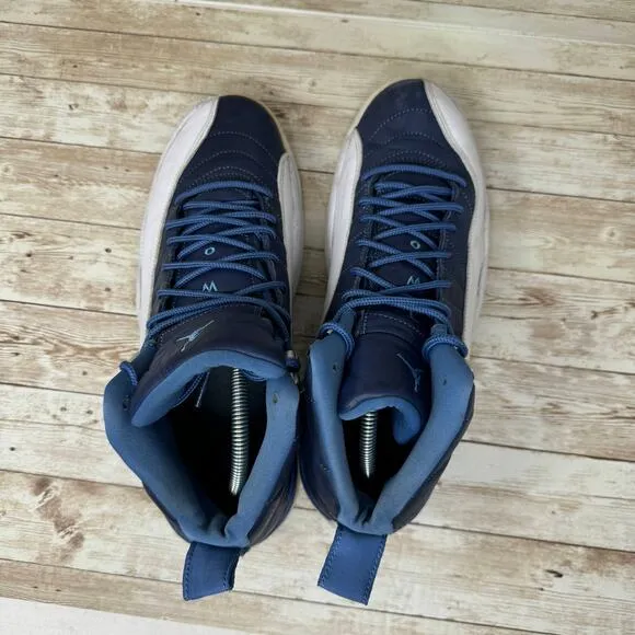 Air Jordan 12 Retro Indigo DB5595-404 Legend Blue Basketball Shoes Men's Size 11
