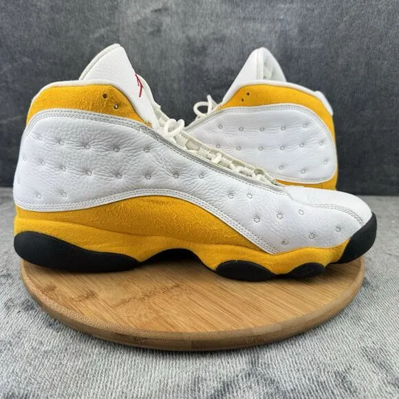 Air Jordan 13 Retro Del Sol Shoe Men Size 14 White Basketball Sneaker No Insoles
