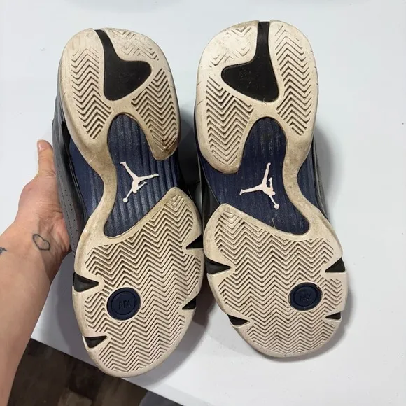 AIR JORDAN 14 RETRO 'GRAPHITE NAVY' Mens 9 Nike Basketball‎ 2011 Y2K Skater