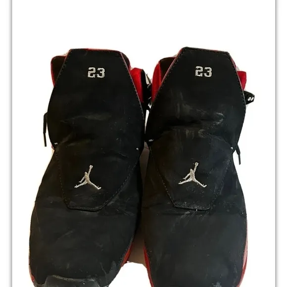🐐Air Jordan 18 Retro 2018 Red Black Sneaker Sz 11 AA2494-106 Deadstock Flaw