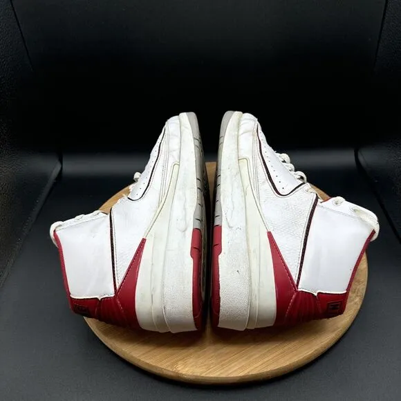 Air Jordan 2 Retro Mens Size 9 Basketball Shoes Chicago White Red 385475-102