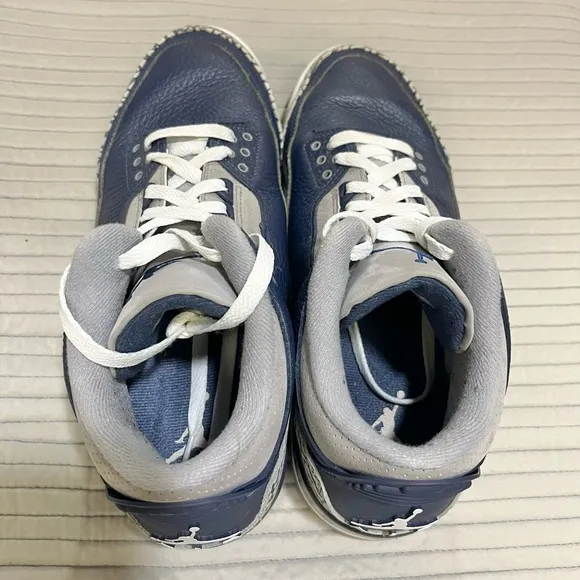 Air Jordan 3 Retro Basketball Shoes Midnight Navy Blue Mens Size 9 CT8532-401