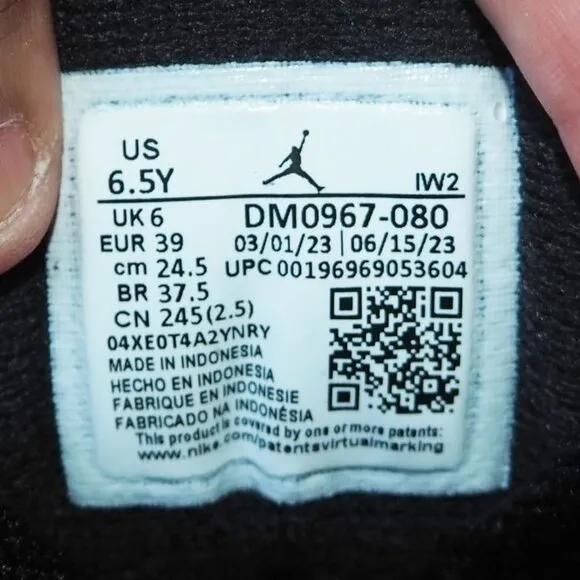 Air Jordan 3 Retro GS 'Fear' 2023 Basketball Shoe DM0967-080 Youth 6.5 Women's 8