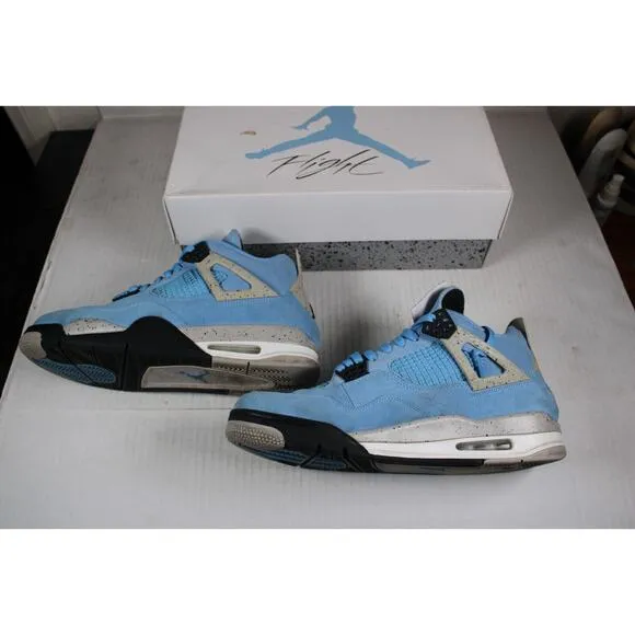 Air Jordan 4 CT8527-400 College Blue Retro Basketball Shoes size 11, W/ box