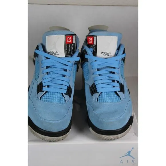 Air Jordan 4 CT8527-400 College Blue Retro Basketball Shoes size 11, W/ box