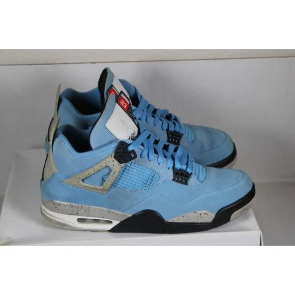 Air Jordan 4 CT8527-400 College Blue Retro Basketball Shoes size 11, W/ box