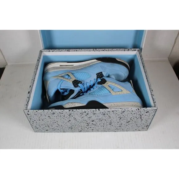 Air Jordan 4 CT8527-400 College Blue Retro Basketball Shoes size 11, W/ box