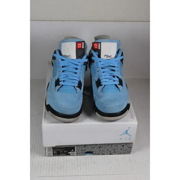 Air Jordan 4 CT8527-400 College Blue Retro Basketball Shoes size 11, W/ box