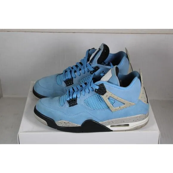 Air Jordan 4 CT8527-400 College Blue Retro Basketball Shoes size 11, W/ box