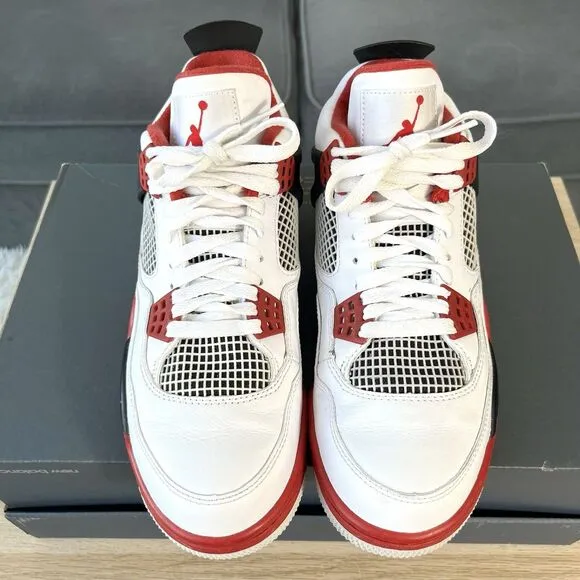 Air Jordan 4 Retro 2012 OG &quot;Fire Red&quot; DC7770-160 Basketball Sneaker Men's Sz 8