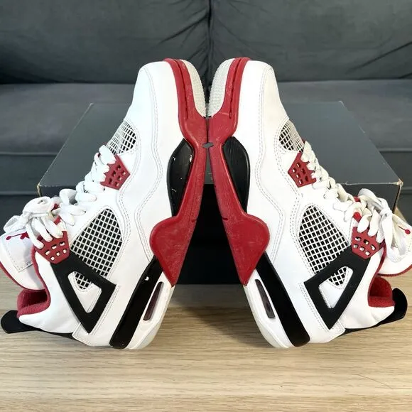 Air Jordan 4 Retro 2012 OG &quot;Fire Red&quot; DC7770-160 Basketball Sneaker Men's Sz 8