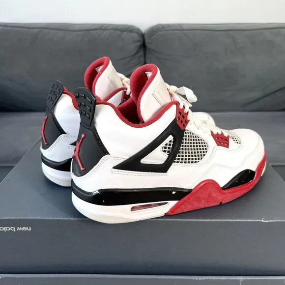Air Jordan 4 Retro 2012 OG &quot;Fire Red&quot; DC7770-160 Basketball Sneaker Men's Sz 8