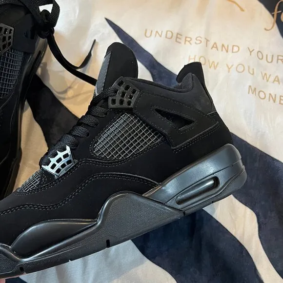 Air Jordan 4 Retro Black Cat Basketball Shoes