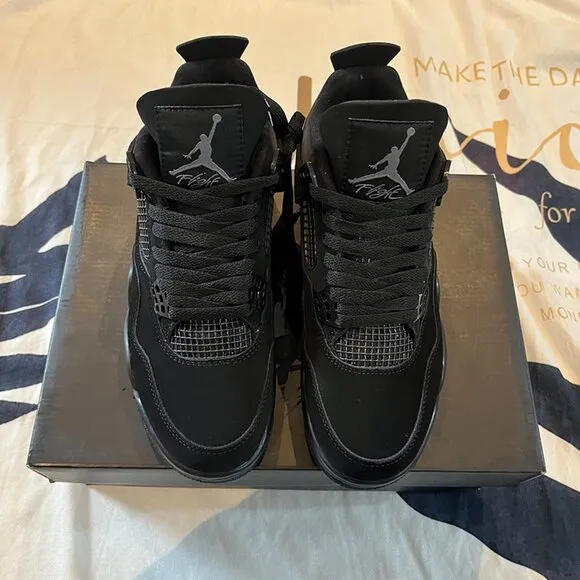 Air Jordan 4 Retro Black Cat Basketball Shoes