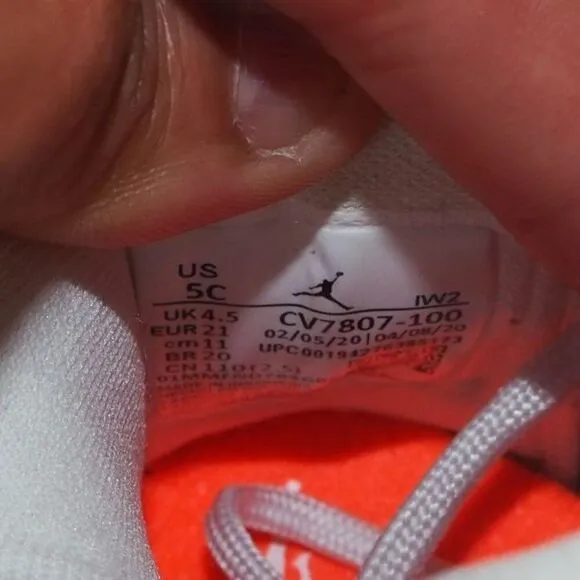 Air Jordan 4 Retro SE PS 'Lemon Venom' CV7807-100 Infant 5C