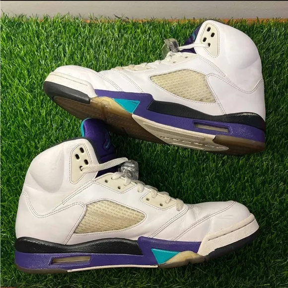 Air Jordan 5 V Retro Grape 2013 White