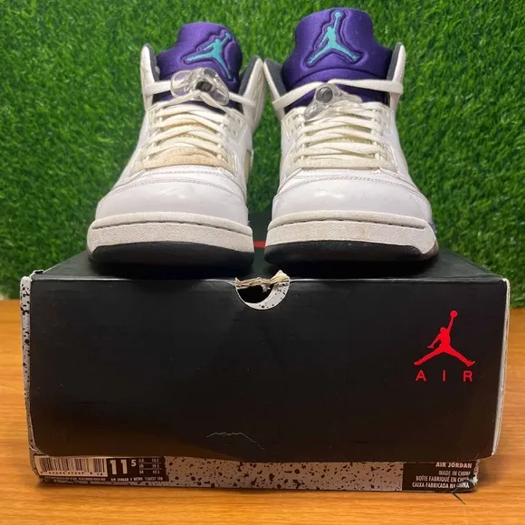 Air Jordan 5 V Retro Grape 2013 White