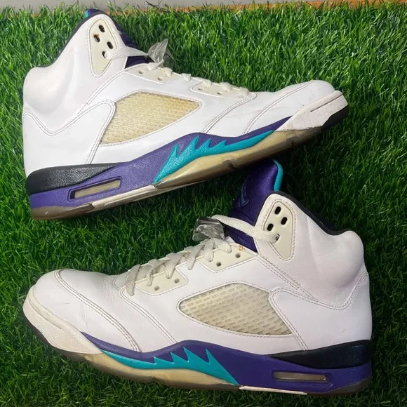 Air Jordan 5 V Retro Grape 2013 White
