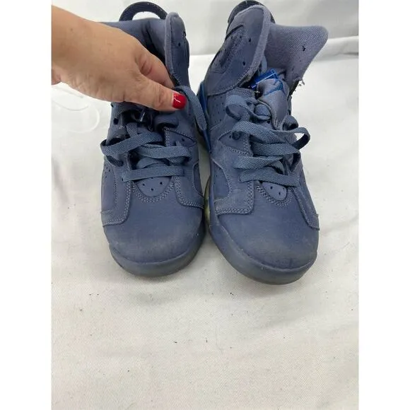 Air Jordan 6 Retro 2018 &quot;Jimmy Butler&quot; Boys Athletic Shoes Blue Size 7 Youth
