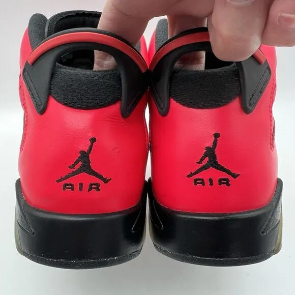 Air Jordan 6 Retro BG Infrared 23 Black Unisex  Sneakers 7Y 384665-623 W/Box