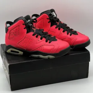 Air Jordan 6 Retro BG Infrared 23 Black Unisex  Sneakers 7Y 384665-623 W/Box