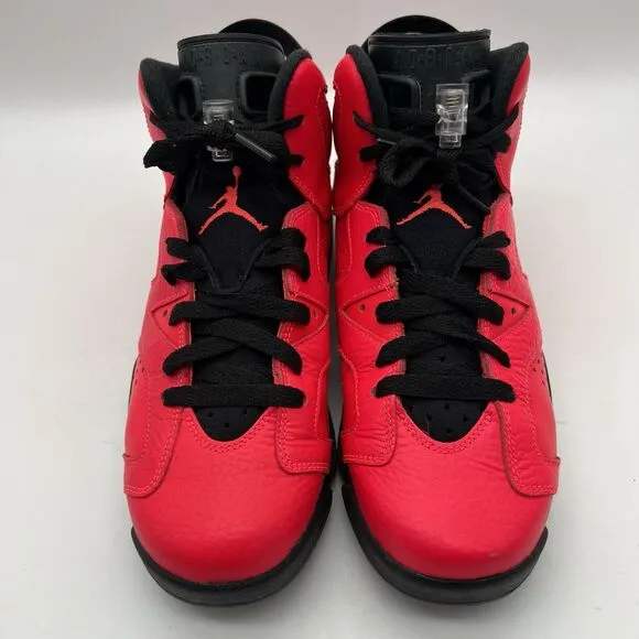 Air Jordan 6 Retro BG Infrared 23 Black Unisex  Sneakers 7Y 384665-623 W/Box