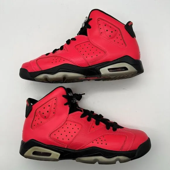 Air Jordan 6 Retro BG Infrared 23 Black Unisex  Sneakers 7Y 384665-623 W/Box