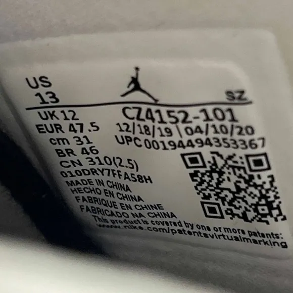 Air Jordan 6 VI Retro Quai 54 Purple Sail