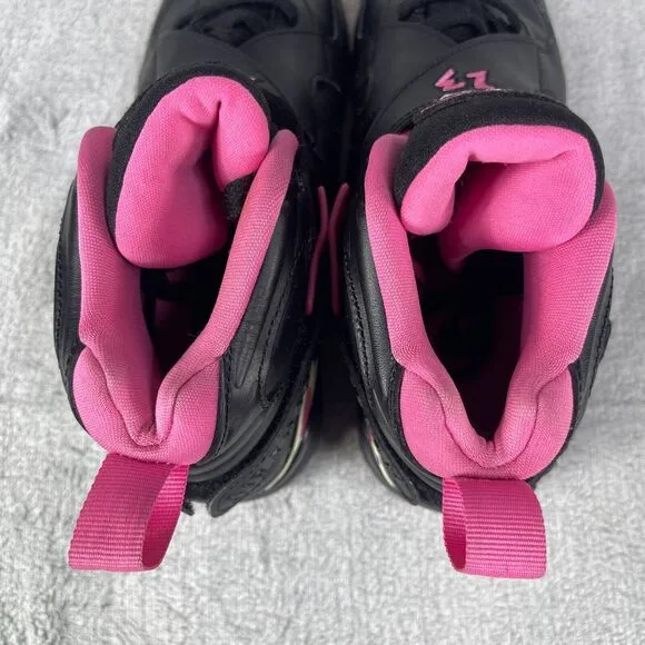 Air Jordan 8 Retro GS Youth 6.5 Black White Pinksicle Leather Shoes 580528-006