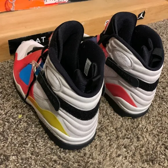 AIR JORDAN 8 Retro SP SE-men’s ‘Multi-Color' strap basketball shoes