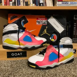 AIR JORDAN 8 Retro SP SE-men’s ‘Multi-Color' strap basketball shoes