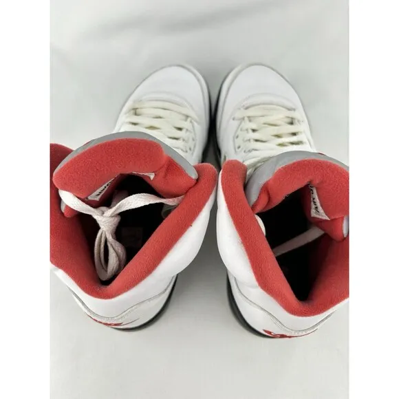 Air Jordan (GS) 5 Retro &quot;FIRE RED&quot; 2020 - Size 6Y - 440888 102 (6076-4) Shoes