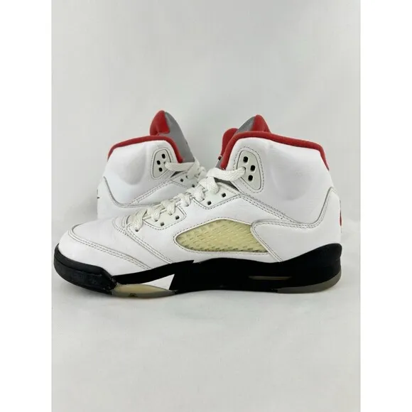 Air Jordan (GS) 5 Retro &quot;FIRE RED&quot; 2020 - Size 6Y - 440888 102 (6076-4) Shoes