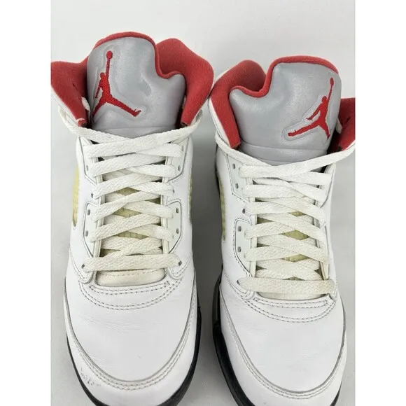 Air Jordan (GS) 5 Retro &quot;FIRE RED&quot; 2020 - Size 6Y - 440888 102 (6076-4) Shoes