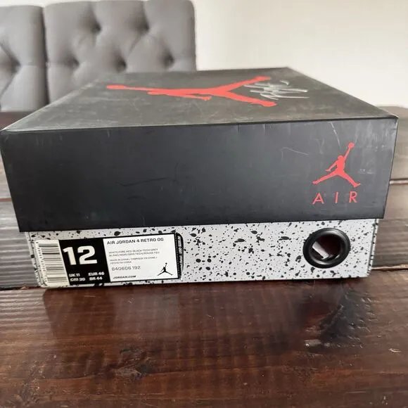 Air Jordan Retro 4 White Cement Shoes