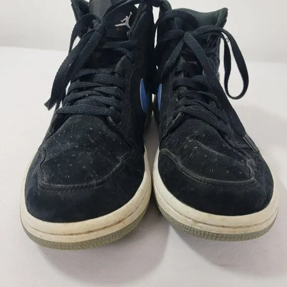 Air Jordan Retro Shoes Sneakers Black Mid 554724-065 Red Blue Swoosh Mens Size 8