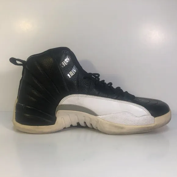 Air Jordan Retro XII 12 Playoffs 2012 Black/White 130690-001 Size 8.5 No Box
