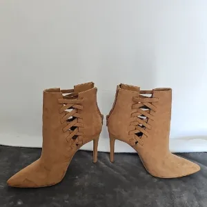 ALDO Tan Suede like texture Women's Ankle Boots