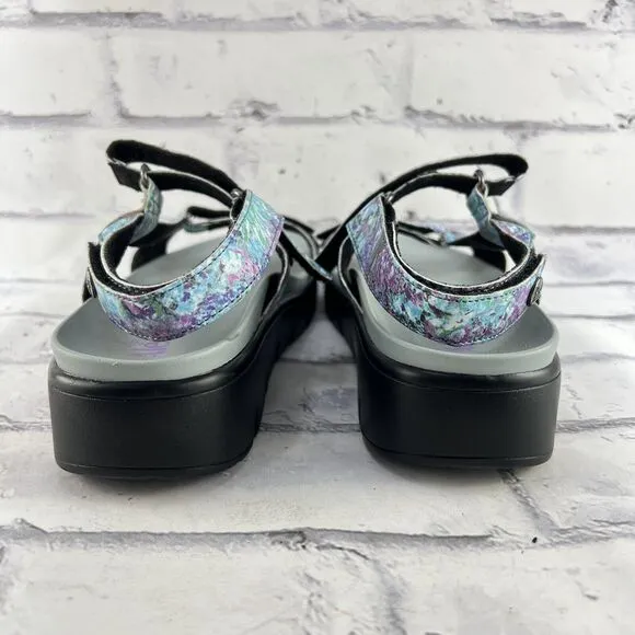 Alegria by PG Lite Sandals Women’s 39 ( US 9 ) Hen-7768 Floral Blue Purple