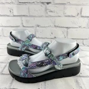 Alegria by PG Lite Sandals Women’s 39 ( US 9 ) Hen-7768 Floral Blue Purple