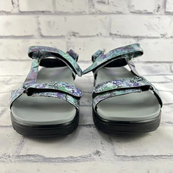 Alegria by PG Lite Sandals Women’s 39 ( US 9 ) Hen-7768 Floral Blue Purple