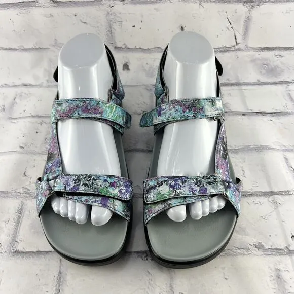 Alegria by PG Lite Sandals Women’s 39 ( US 9 ) Hen-7768 Floral Blue Purple