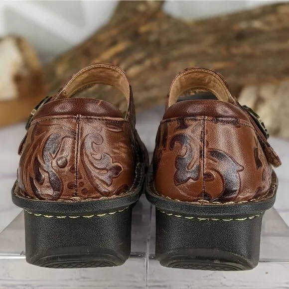Alegria Paloma Yeehaw Brown Mary Jane Shoes