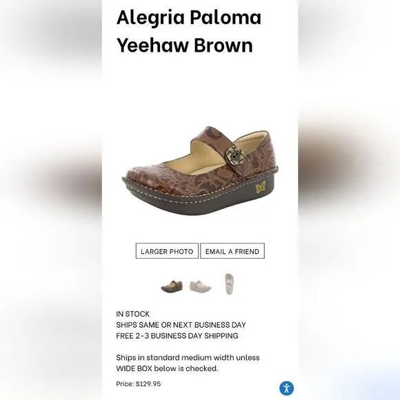 Alegria Paloma Yeehaw Brown Mary Jane Shoes