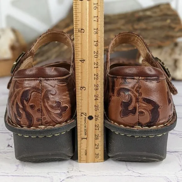 Alegria Paloma Yeehaw Brown Mary Jane Shoes
