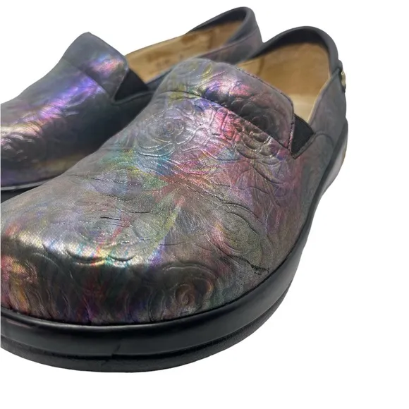 Alegria | Women's Keli PRO Clogs | Multi Valentine | Irridescent Purple | 40 EU
