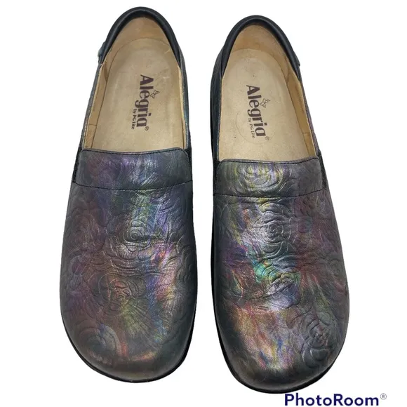 Alegria | Women's Keli PRO Clogs | Multi Valentine | Irridescent Purple | 40 EU