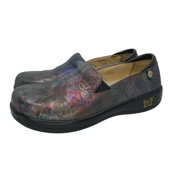 Alegria | Women's Keli PRO Clogs | Multi Valentine | Irridescent Purple | 40 EU