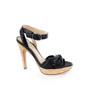 ALEXANDRE BIRMAN NWOB Black Leather Ankle Strap Platform Sandals Heels